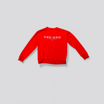 Red ODD COLLECTION Crewneck Sweatshirt unisex