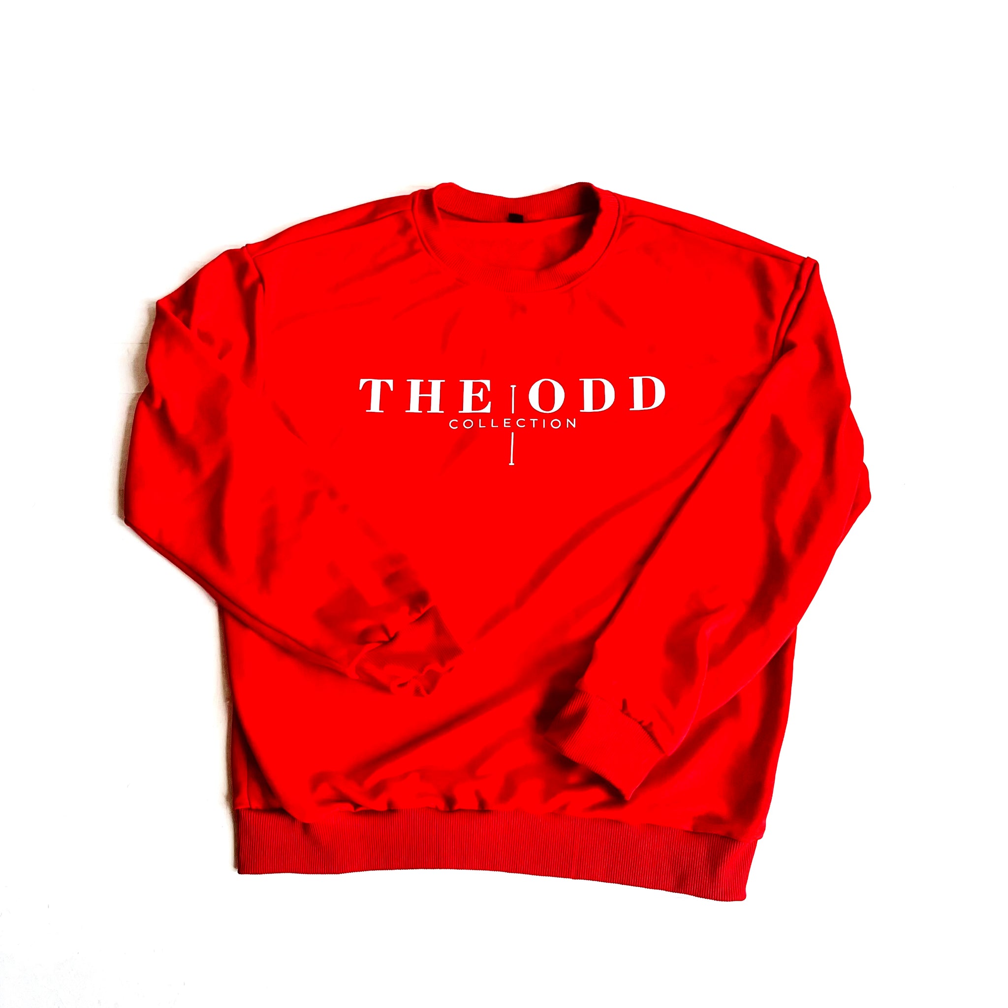Red ODD COLLECTION Crewneck Sweatshirt unisex